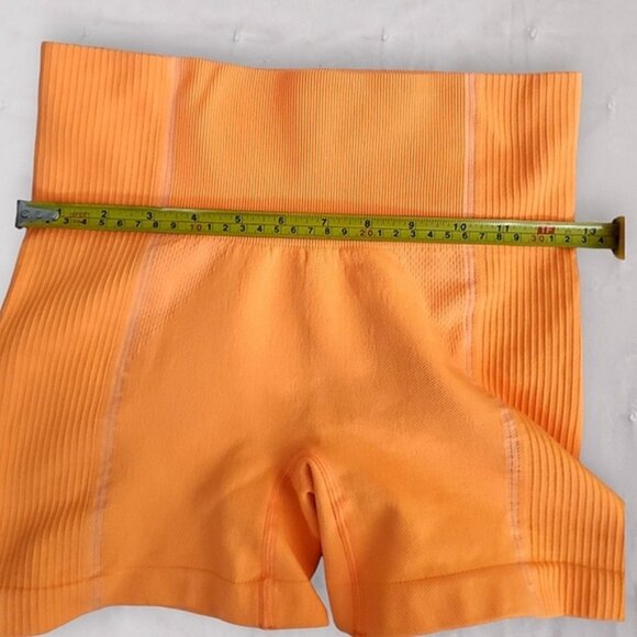 Neon orange tummy support Nylon bike shorts- Small​ - Picture 4 of 11